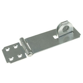 Heavy steel hasp with screws 38x89x1,4 mm ZN