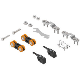 F-P70 Fitting set with face fixed mounting plate and double retaining brake